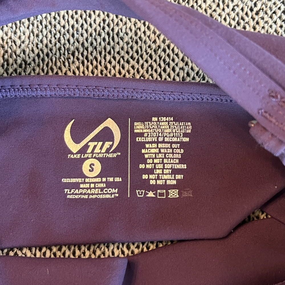TLF Women's Purple Sports Bra - Picture 3 of 6